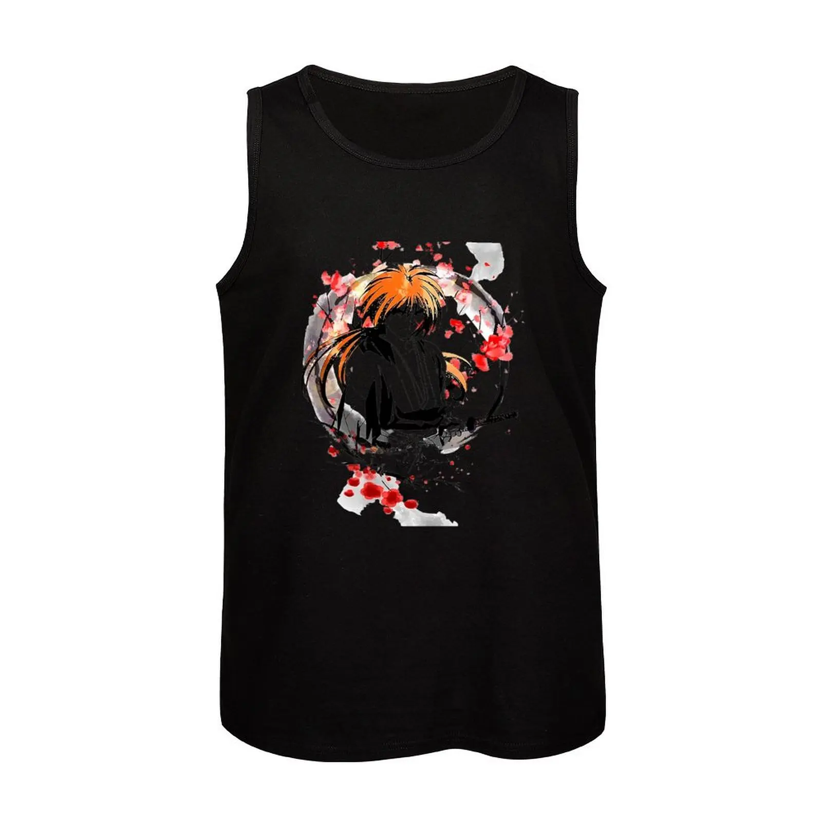 Battousai Kenshin Pendekar Pedang Tank Top летняя футболка 2025 года мужская с аниме