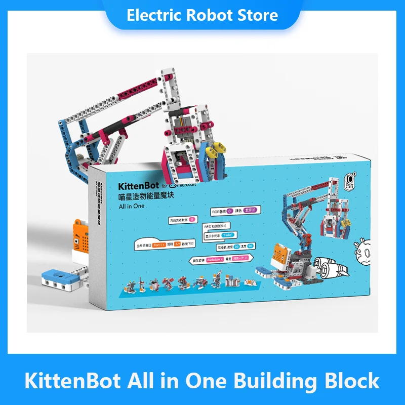 KittenBot все в одном блокировочный блок для Micro:bit Micro Python Scratch 3,0 Makecode as makeblock Ultimate KittenBot все в одном блокировочный блок для Micro:bit Micro Python Scratch 3,0 Makecode as makeblock Ultimate