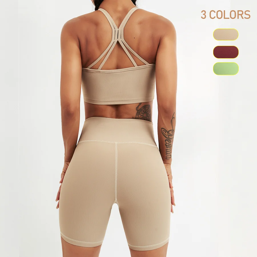 

Thread Women Fitness Yoga Sets Newest Seamless Sports Suits High Waist GYM Pants Sportswear Workout Bra+Leggings Outfit