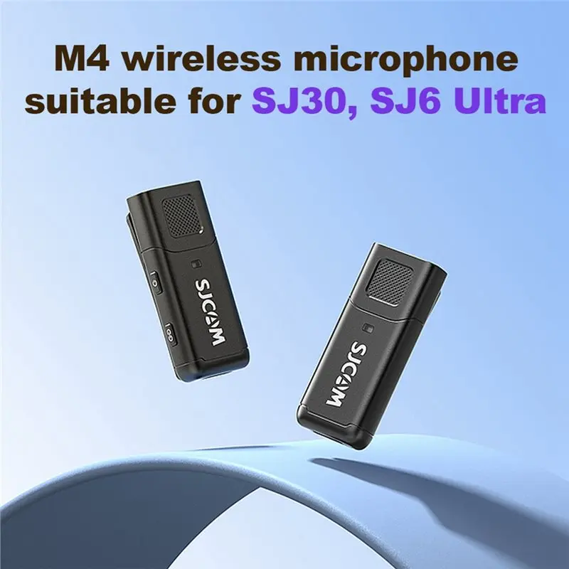 Беспроводной петличный микрофон SJCAM (2 шт.) для экшн-камер SJ6 UltraSJ30, четкая запись голоса, 4 часа работы от батареи (art.: 3920dbc0ca92c) - 3920dbc0ca92c