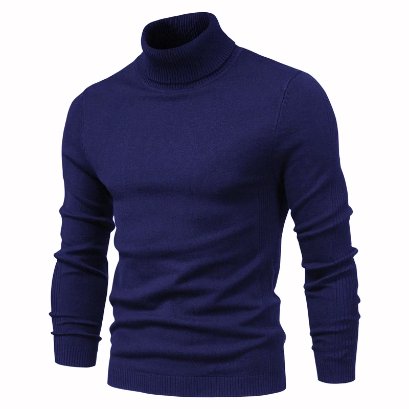 Winter Men's Turtleneck Sweaters Warm Slim Knitted Pullovers New Fashion Men Solid Color Casual Sweaters Male Clothing Knitwear 3 Winter Men's Turtleneck Sweaters Warm Slim Knitted Pullovers New Fashion Men Solid Color Casual Sweaters Male Clothing Knitwear 3