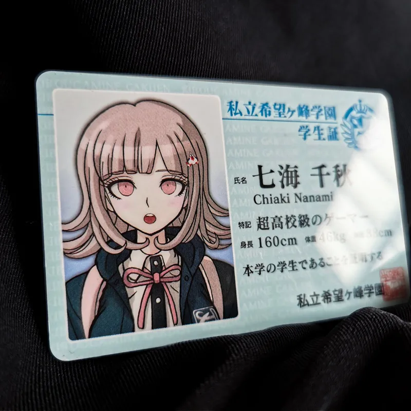 Карта для косплея Danganronpa V3: Killing Harmony, Студенческая карточка, портативная карточка для косплея