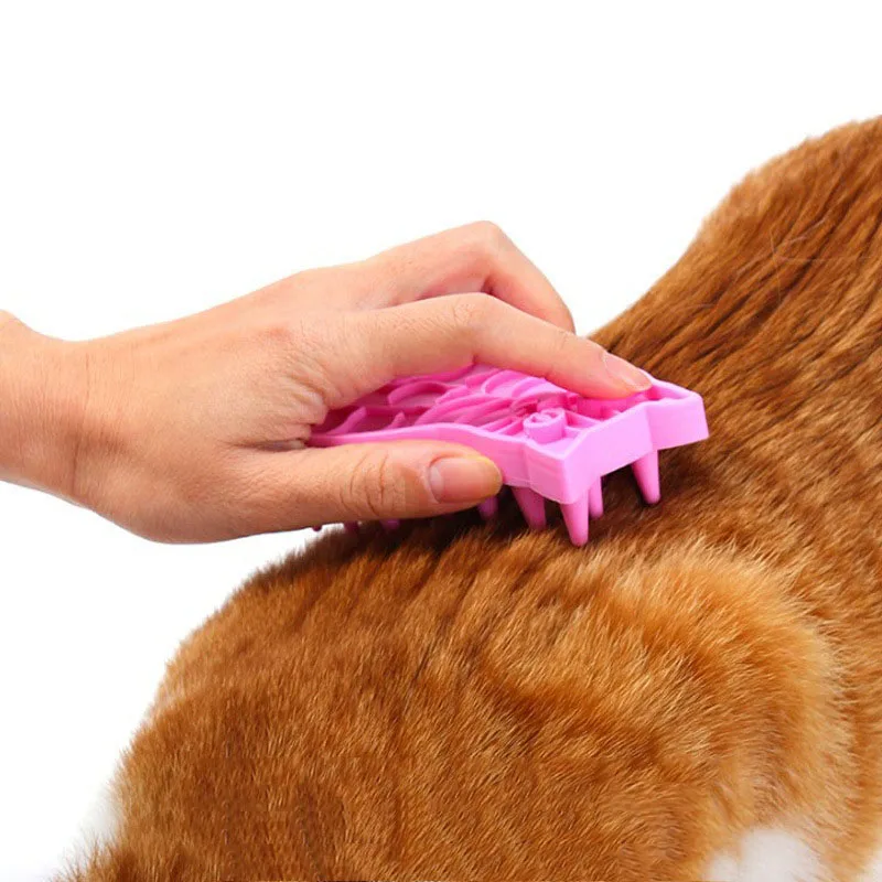 

Dog Brush Shedding Short Hair Cat Massage Fur Grooming Massaging Brush Bathing Pets Washing Comb Cleaning Pet Grooming Tool