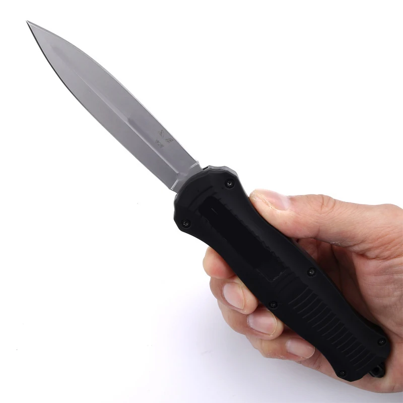 

BM MT Knife OTF Camping Hunting Knives Outdoor Self Defense EDC Tool Survival Folding Knife Automatic 440 Steel Pocket Blade