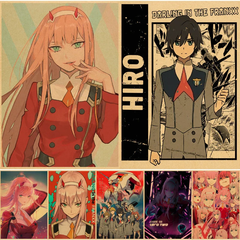 

Darling in the Franxx Wall posters painting obraz schilderij cuadros affiche murale islam bedroom house anime decor painting