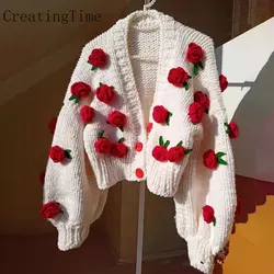 Кардиган с розхочками 