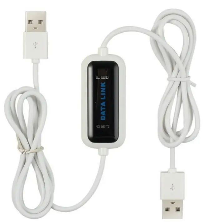 Usb Date Cable Pc To Pc Online Share Synchronous Link Network Direct Data Transfer Bridge Led Cable For Dual Computer