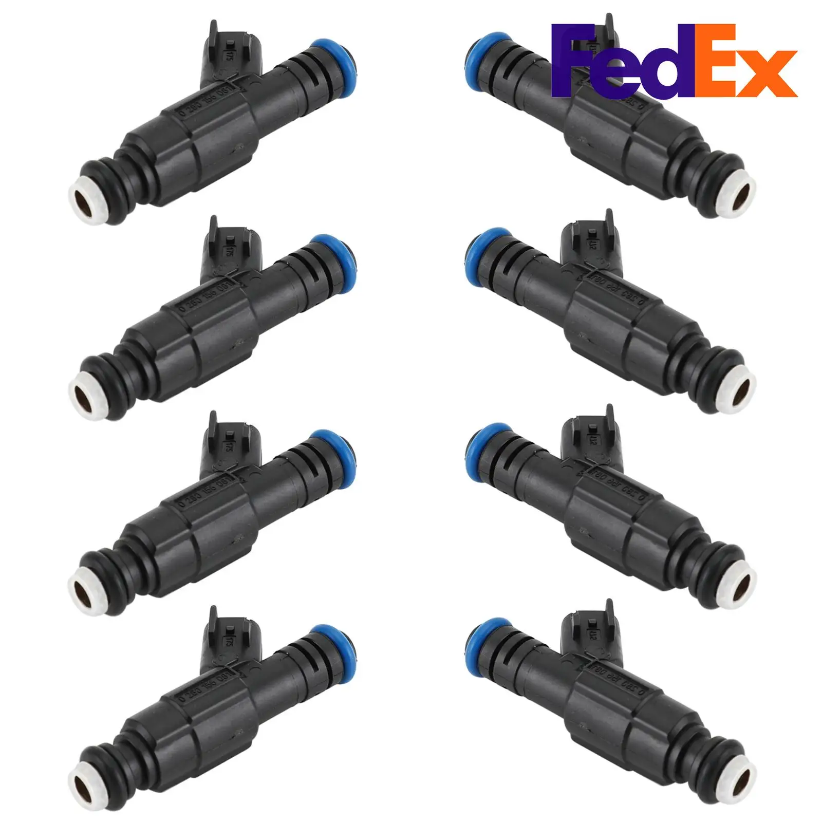 Artudatech 8PCS 0280156081 Car  Fuel Injectors Fit For Mercruiser V8 350 MAG 5.0 4.3 6.2 12567905 Auto Parts