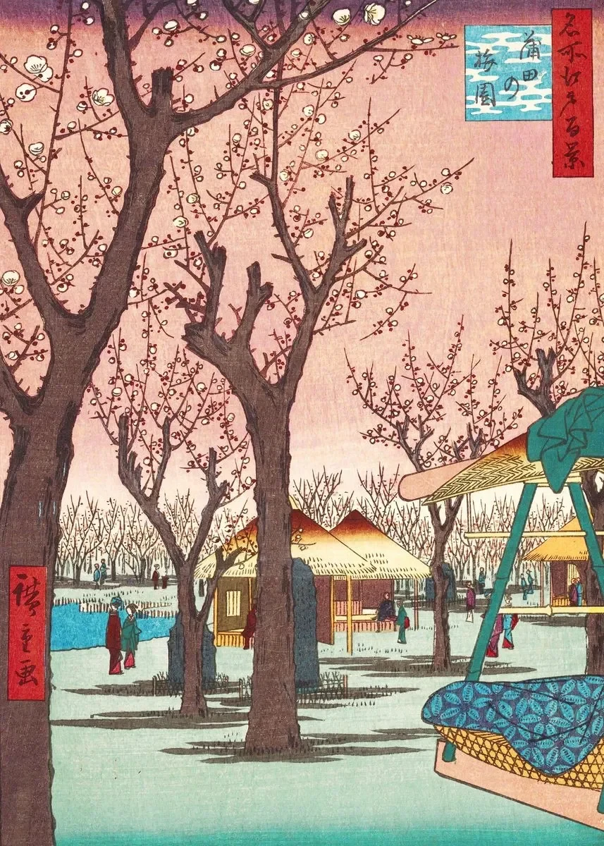 

Винтажный Японский пейзаж, постер, японская деревня, растения, цветы, Картина на холсте, настенное искусство, спальня, бар, гостиная, Декор, фреска