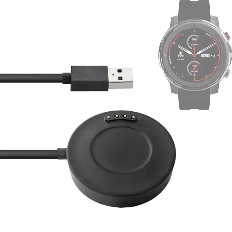Фото USB-док-станция для зарядки Xiaomi Huami Amazfit Stratos 3 A1928, кабель-подставка для зарядки спортивных смарт-часов №1
