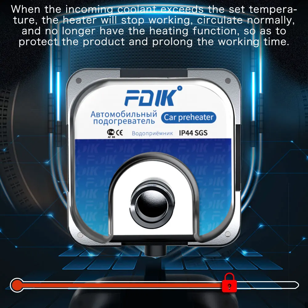 FDIK 1500 Вт автомобильный подогреватель охлаждающей жидкости двигателя 220 В 240