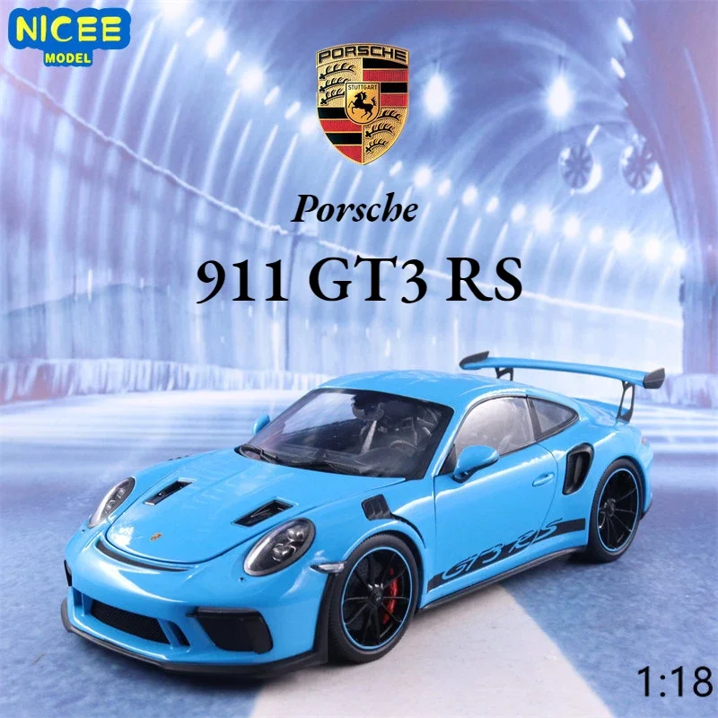 WELLY Porsche 911 GT3 RS металлическая модель автомобиля 1:18