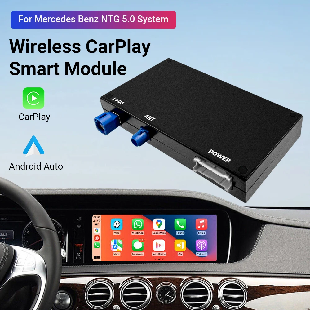 Беспроводной Carplay смарт-модуль Acodo для Mercedes Benz NTG 5 0 СИСТЕМА On Line APK Android автобокс