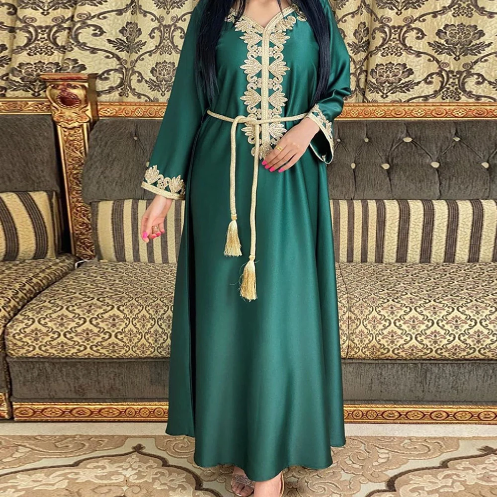 

Eid Abaya Дубай, Турция мусульманское платье, мусульманское европейское платье, платья для женщин, длинное мусульманское модное платье Jalabiya Femme