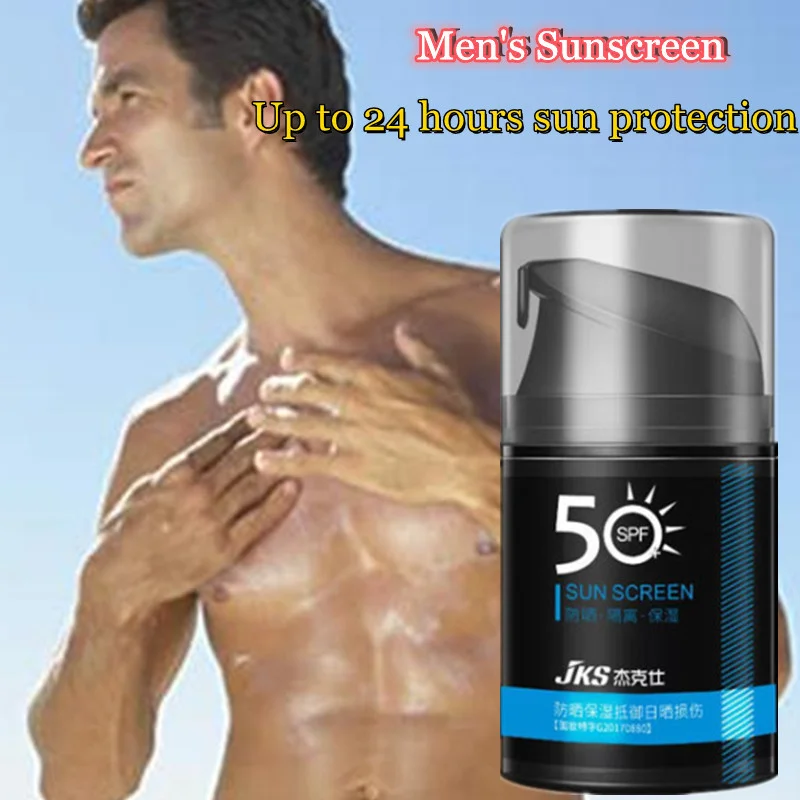 

Men's Sunscreen Spf50 Times Anti-ultraviolet Whitening Moisturizing Isolation Waterproof Anti-sweat Lasting Outdoor 50g