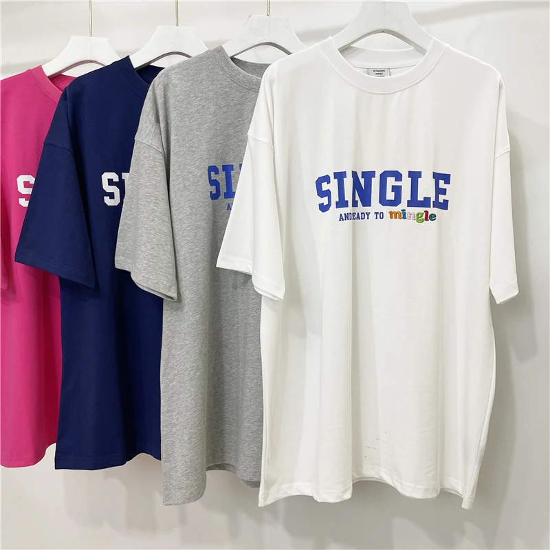 

High Quality Vetements Single and Ready To Mingle Fashion Shirts Men 1:1 Vetements Summer Style Multicolor Logo Women Tshirts