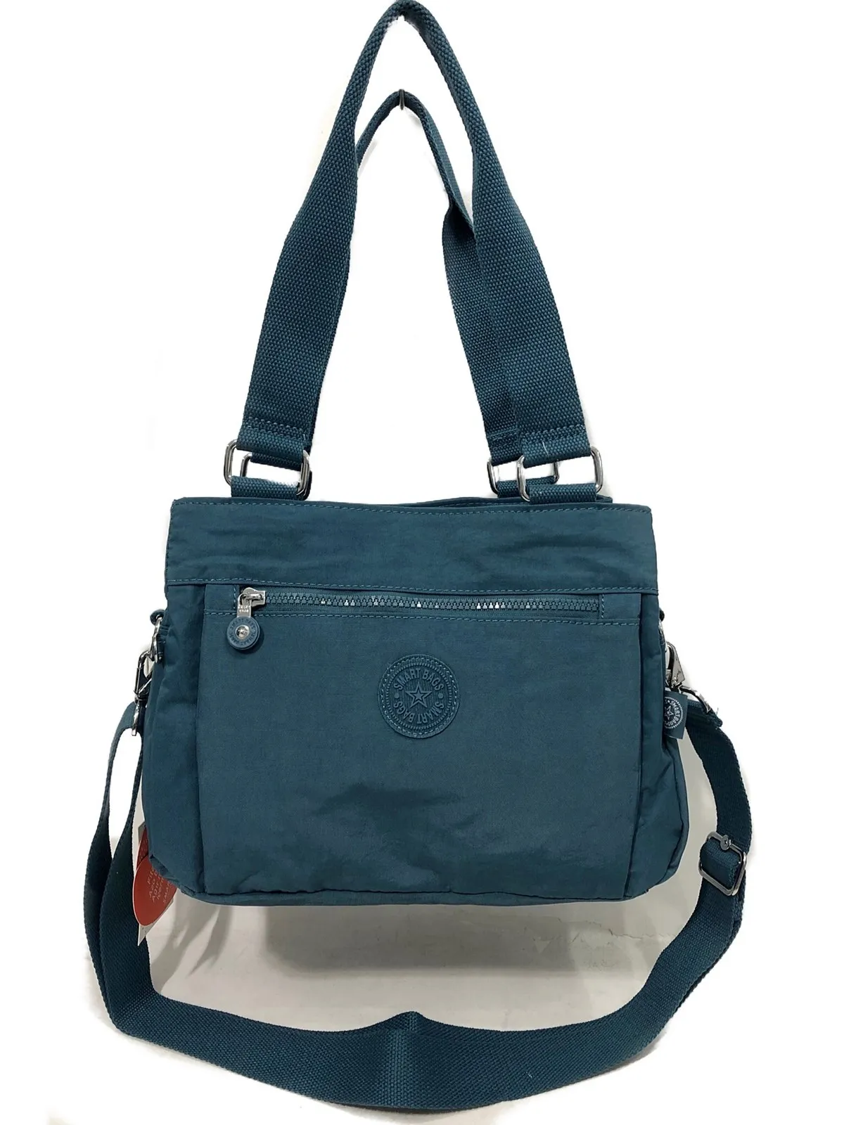 

Very eyes lady krinkıl fabric shoulder bag size 30 cm25cm ICE BLUE