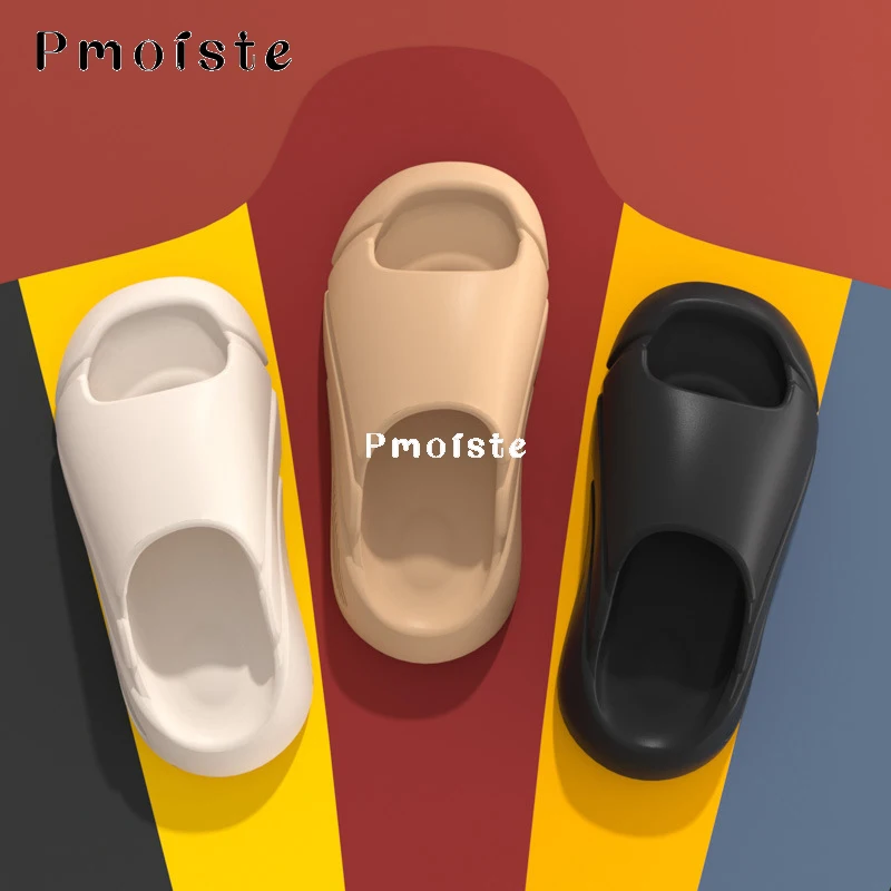 Luxury Women's Shoes Summer 2023 Comfortable EVA Slippers for Home Wear-resistant Platform Slides Bathroom Non-slip Sandals