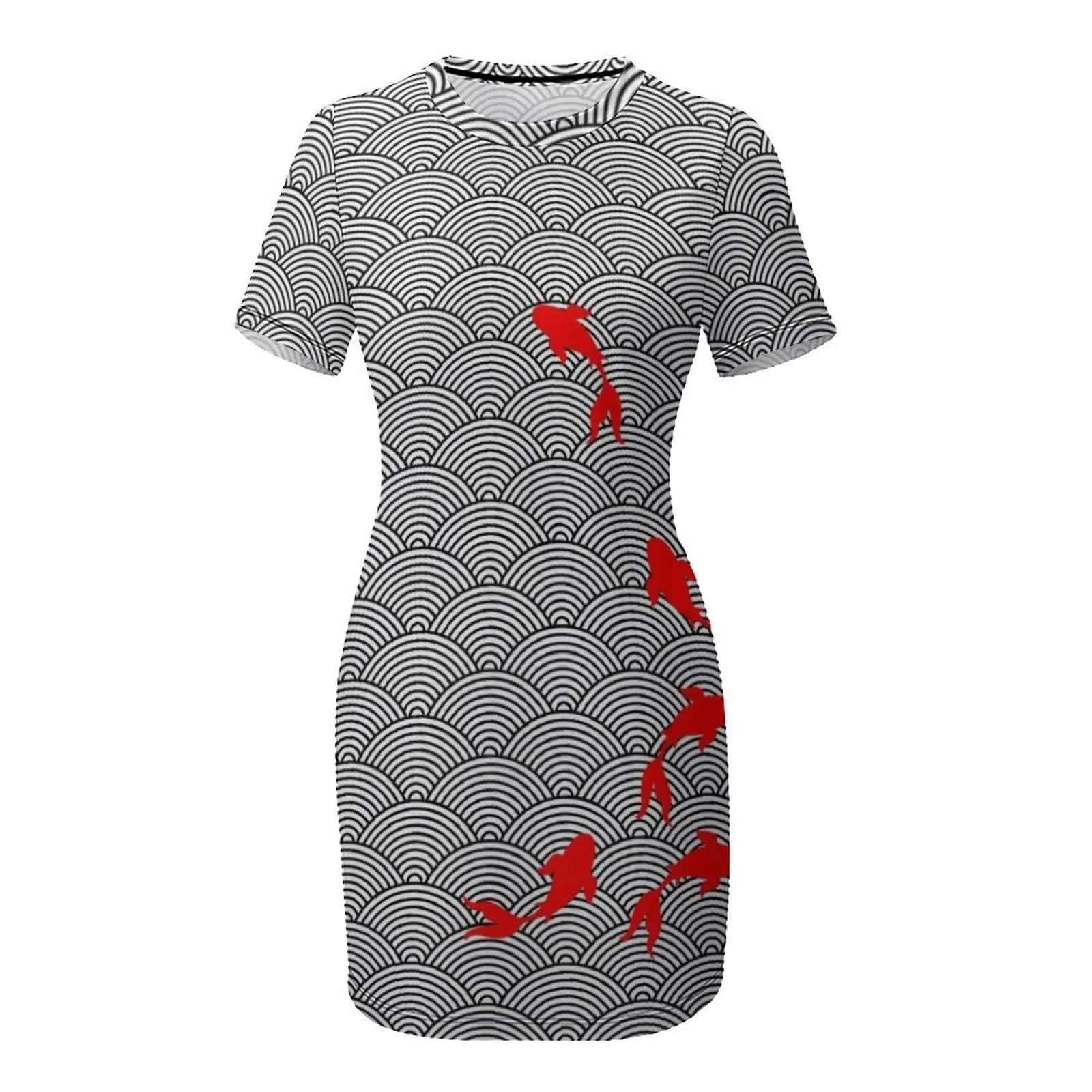 Японское платье с короткими рукавами Carps элегантное свадебное для гостей девочек