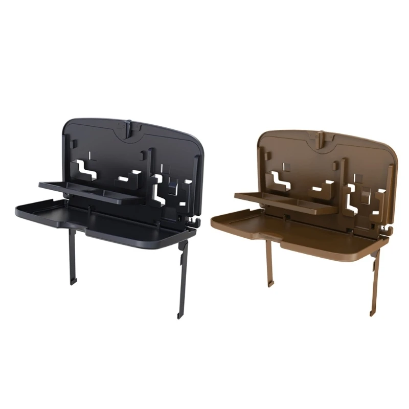 

Складной автомобильный поднос, многофункциональный портативный поднос для авто и напитков, черный органайзер для еды, поднос для заднего сиденья