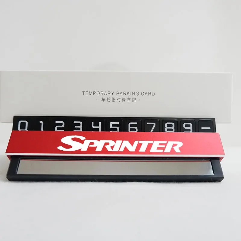 

Car Temporary Parking Card For Benz Sprinter Auto Phone Number Card For Mercedes Benz A B C E R S V CLASS GLA GLB GLC GLE GLK