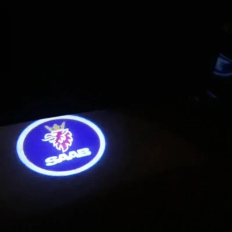 Автомобильная дверь светодиодный логотип для Saab 9-3 93 2003-2012 2010 9-5 95 2011-1998 Добро