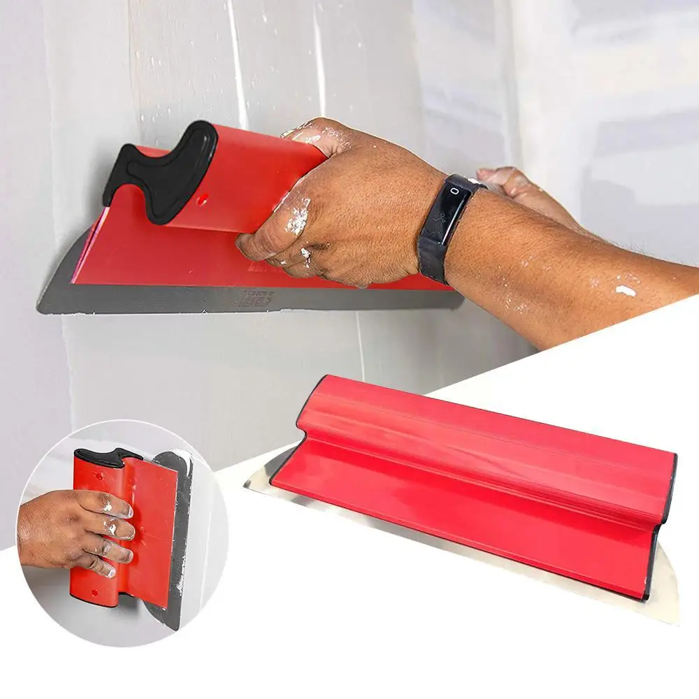 

Стальной пластиковый шпатель для отделки гипсокартона, Портативный Гибкий шпатель для рисования, лезвия для штукатурки стен M3m6
