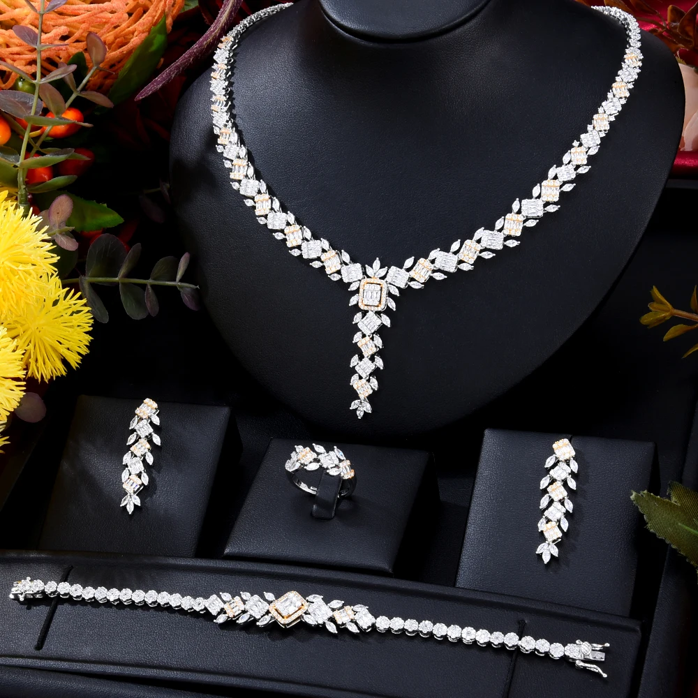 

Missvikki Оригинальное роскошное ожерелье стандартное кольцо Ювелирные наборы для женщин Свадьба Россия Дубай вечерние велирные наборы