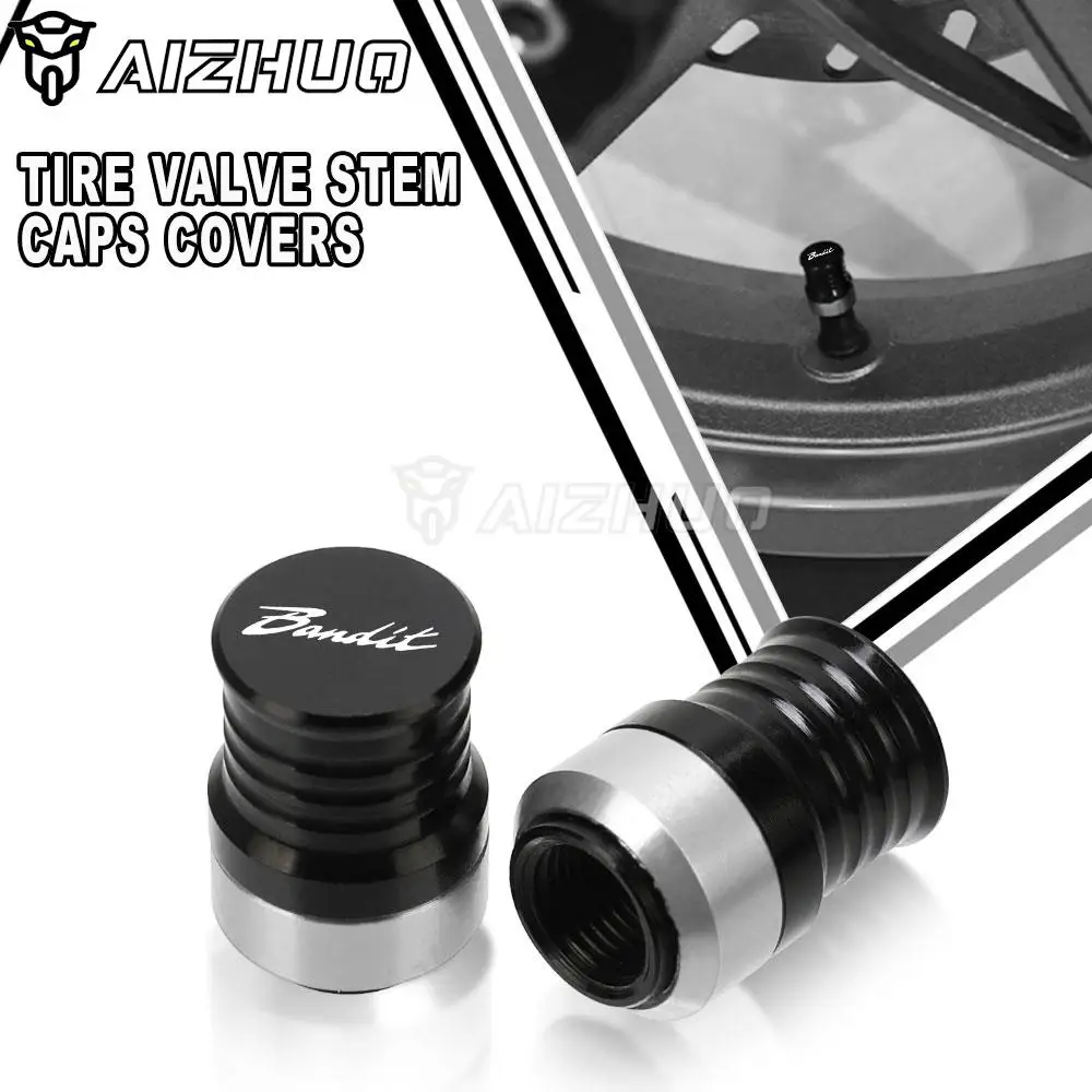 

For Suzuki BANDIT650S 2015 Motorcycles Accessories Wheel Tire Valve Stem Caps Airtight Covers Bandit650 650S Bandit 650 S