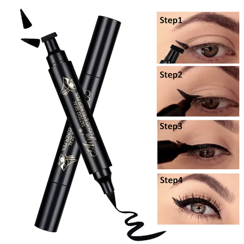 

Waterproof Quick Dry Liquid Eyeliner Sweatproof Anti-oil Smudge-Proof Long-lasting Black Eyeliner Pencil Beauty Eyes Makeup Tool