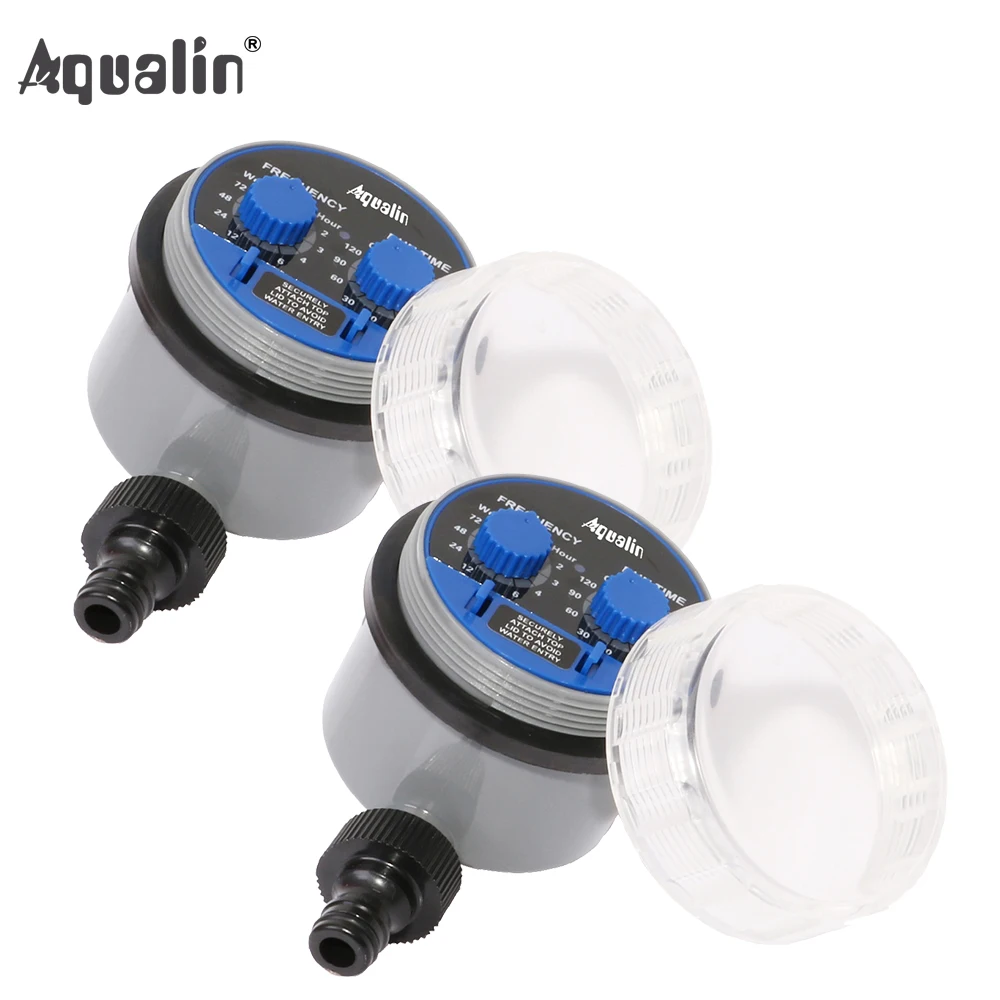 2pcs Aqualin Smart Ball Valve Watering Timer Automatic Electronic Home Garden for Irrigation Used in the Garden , Yard #21025-2