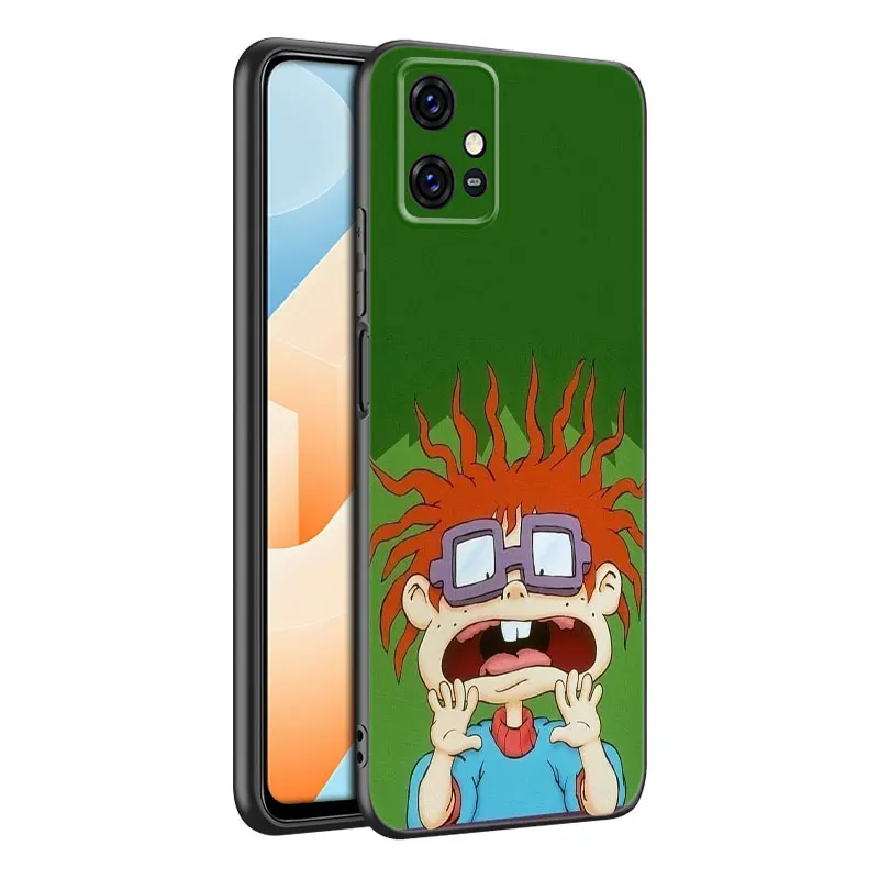 Мультяшные R-Rugarts черная силиконовая модель для V27 V30 Pro V29e Y27 Y55 Y78 чехол телефона Y02S