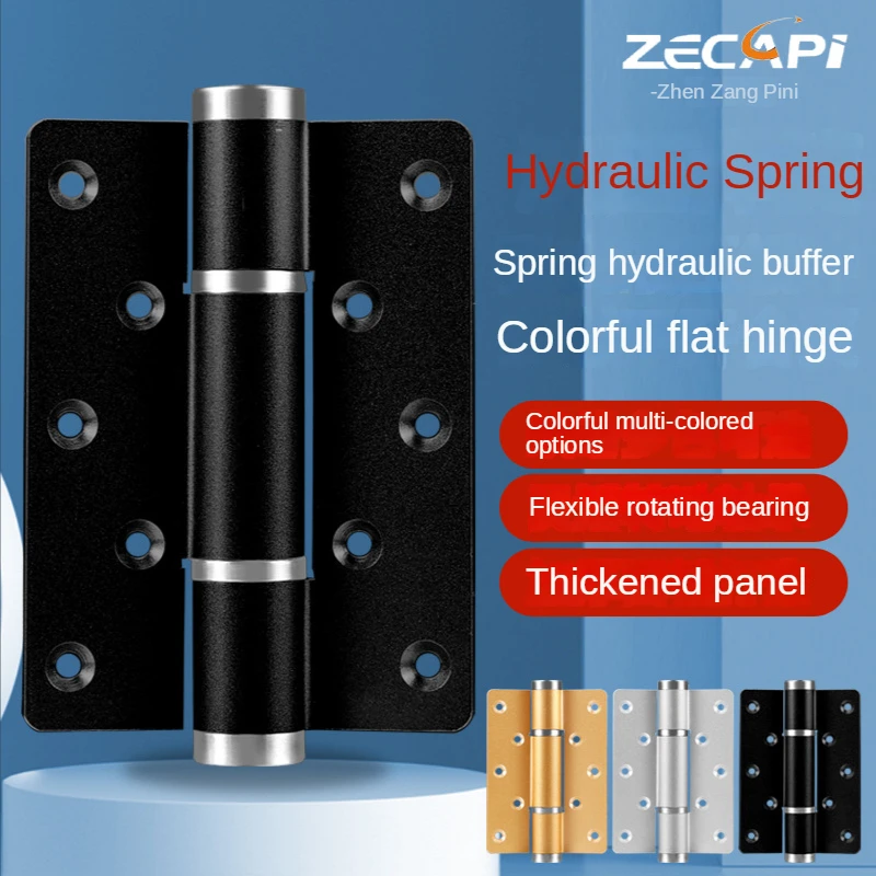 

Swing Spring Hydraulic Hinge Household Wooden Door Aluminum Alloy Invisible Door Buffer Adjustable Automatic Closing Door Hinge