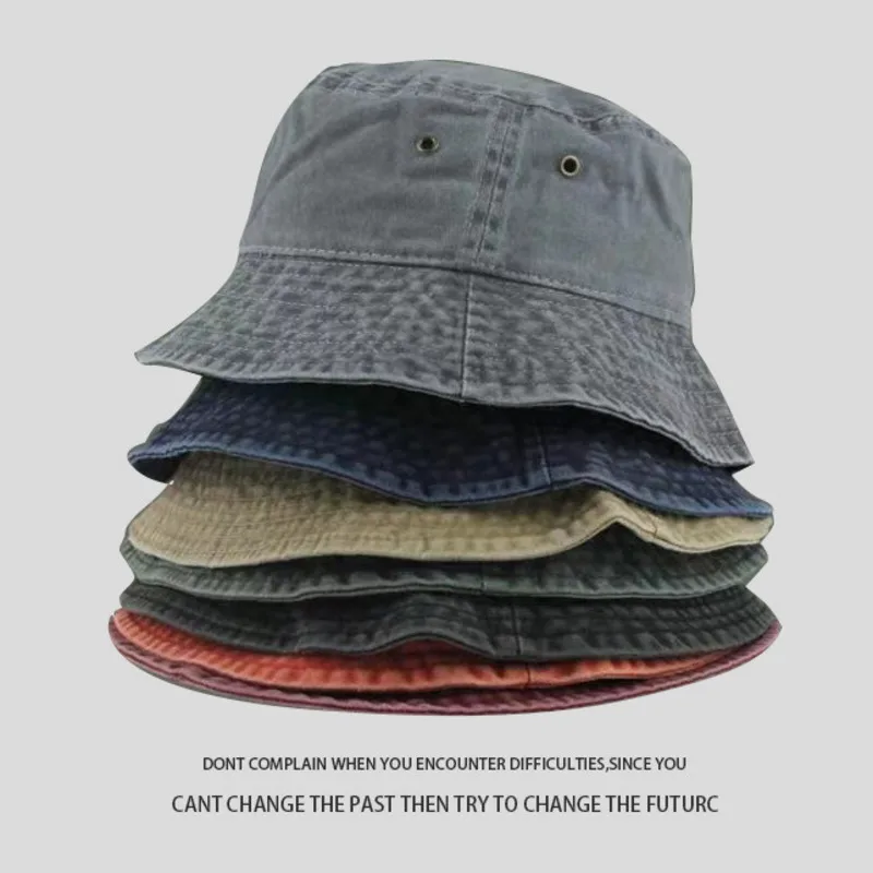 

Панама в ковбойском стиле для мужчин и женщин, хлопковая Складная шапка рыбака из денима, вареная, Повседневная Уличная Солнцезащитная пляж...