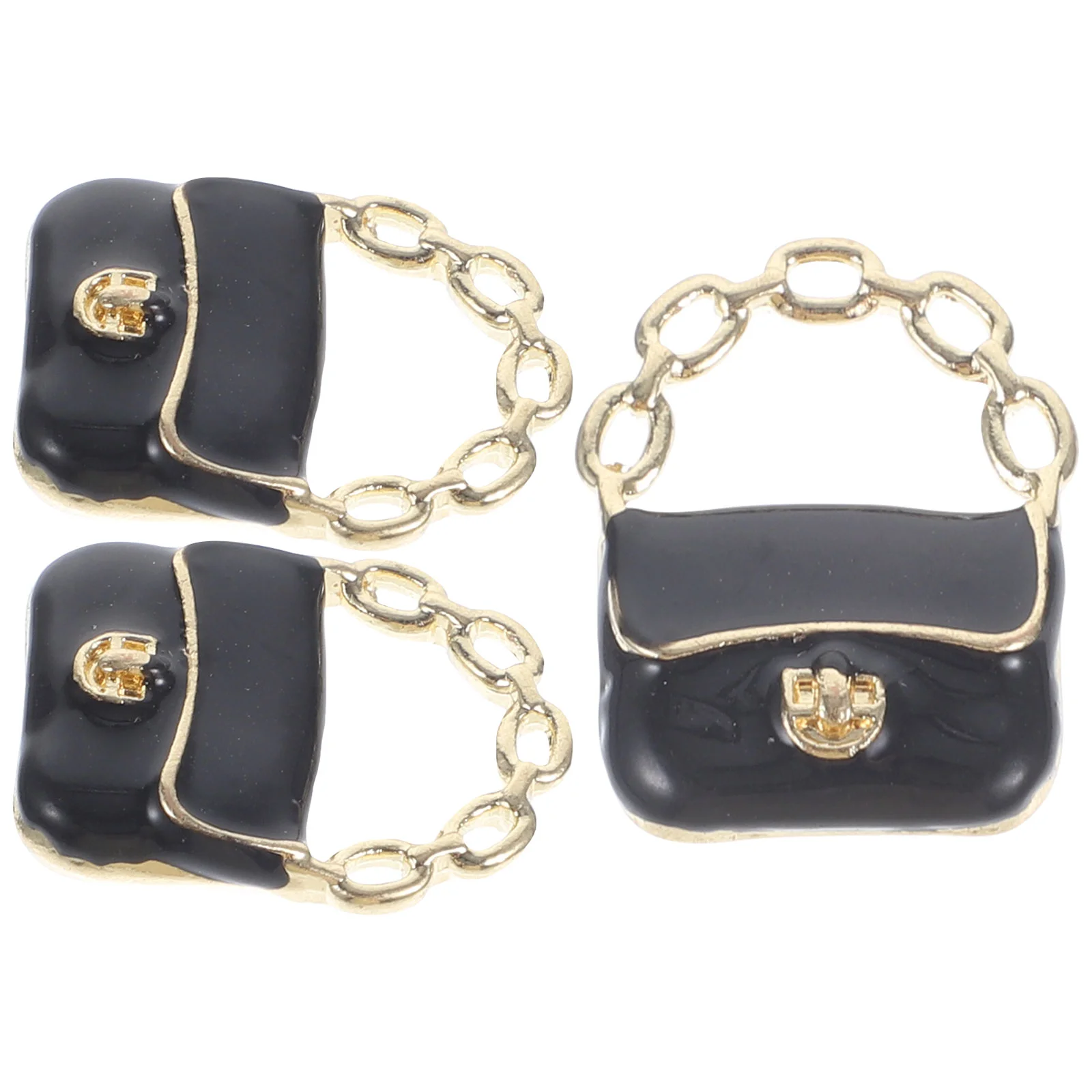 

3Pcs House Handheld Bags Miniature Handbags Miniature Chain Bag House Accessories