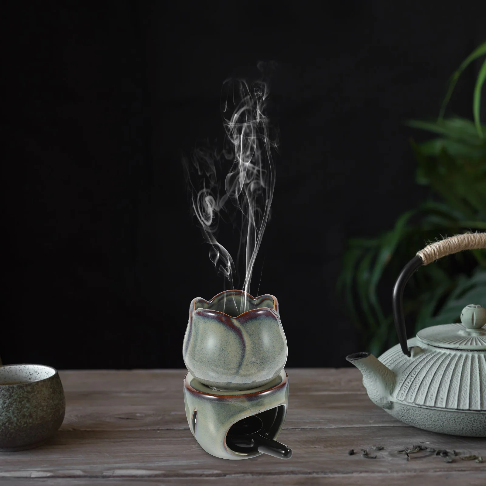 

Essential Oils Diffusers Home Desktop Decoration Scented Aromatherapy Burner Holder Stick Heater Tray Censer