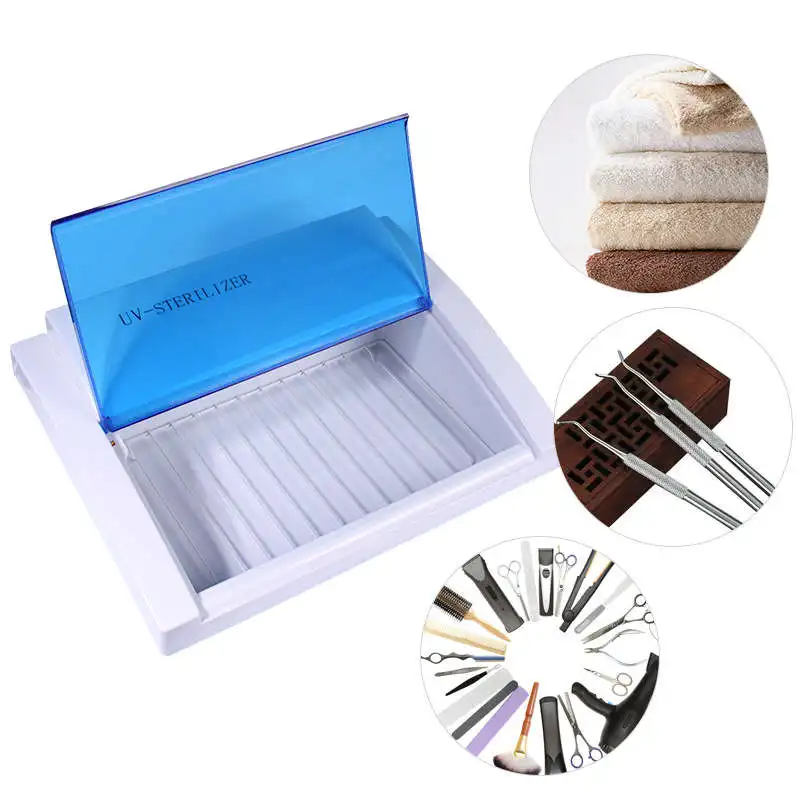 8 Вт маникюрный салон УФ Стерилизация Дезинфекция шкафчик Пинцет коробка для