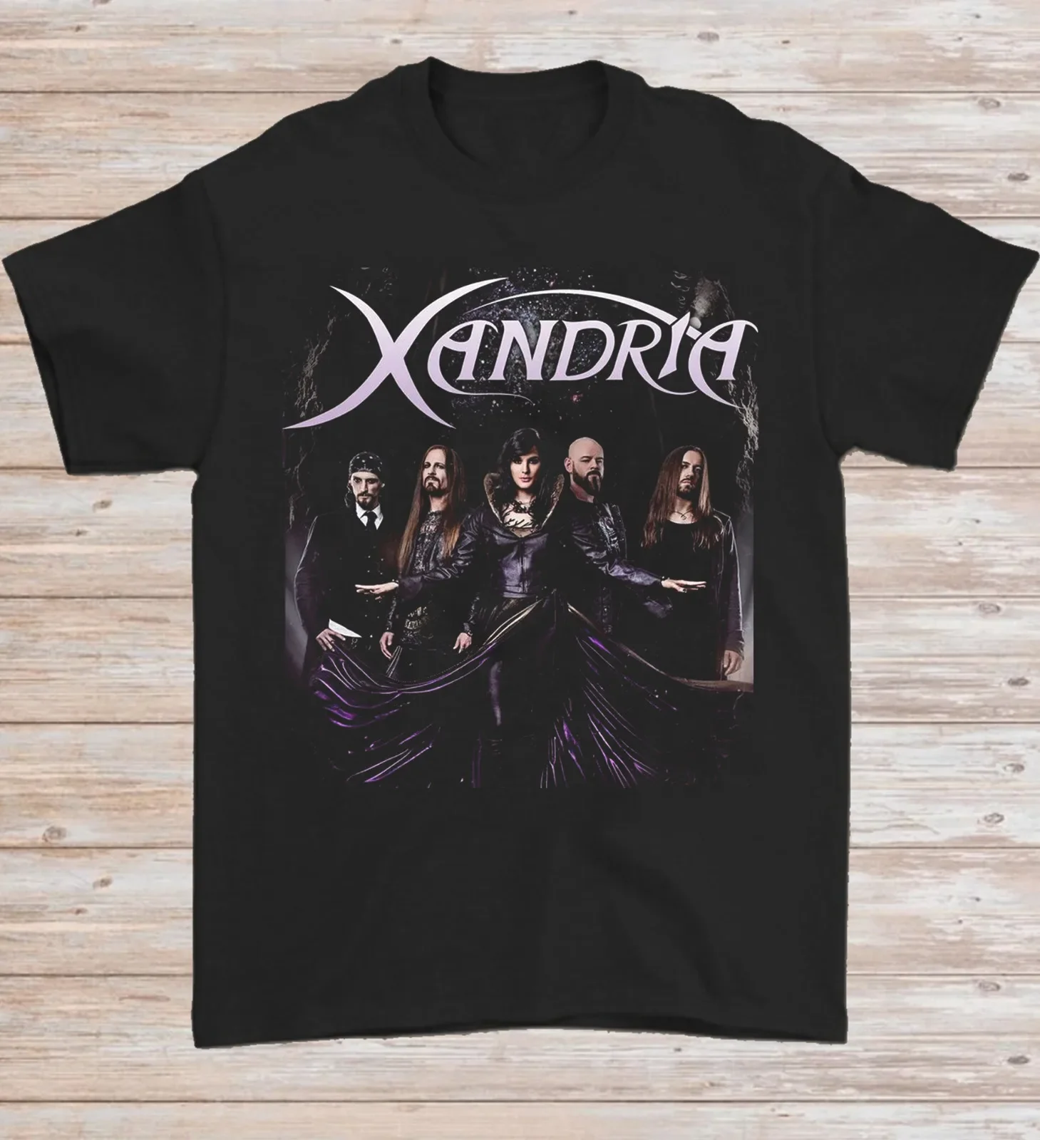 Вдохновленная члентами XANDRIA хлопковая черная мужская футболка размеры от S до 5XL