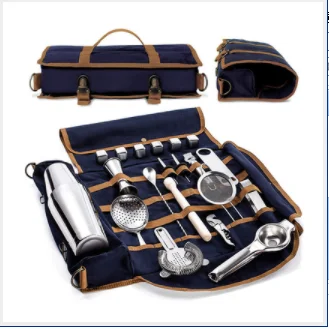 

Bartender Storage Bag New Bartending Tool Storage Bag Bartending Toolkit Custom Made Portable One-shoulder Storage Bag