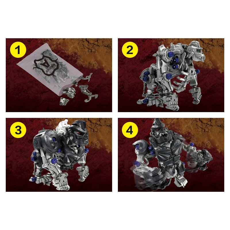 

Free Shipping ZOIDS WILD Soth Animal Mechanical Animal Electric Assembly Model Boy Toy Anime ZW10 Orangutan