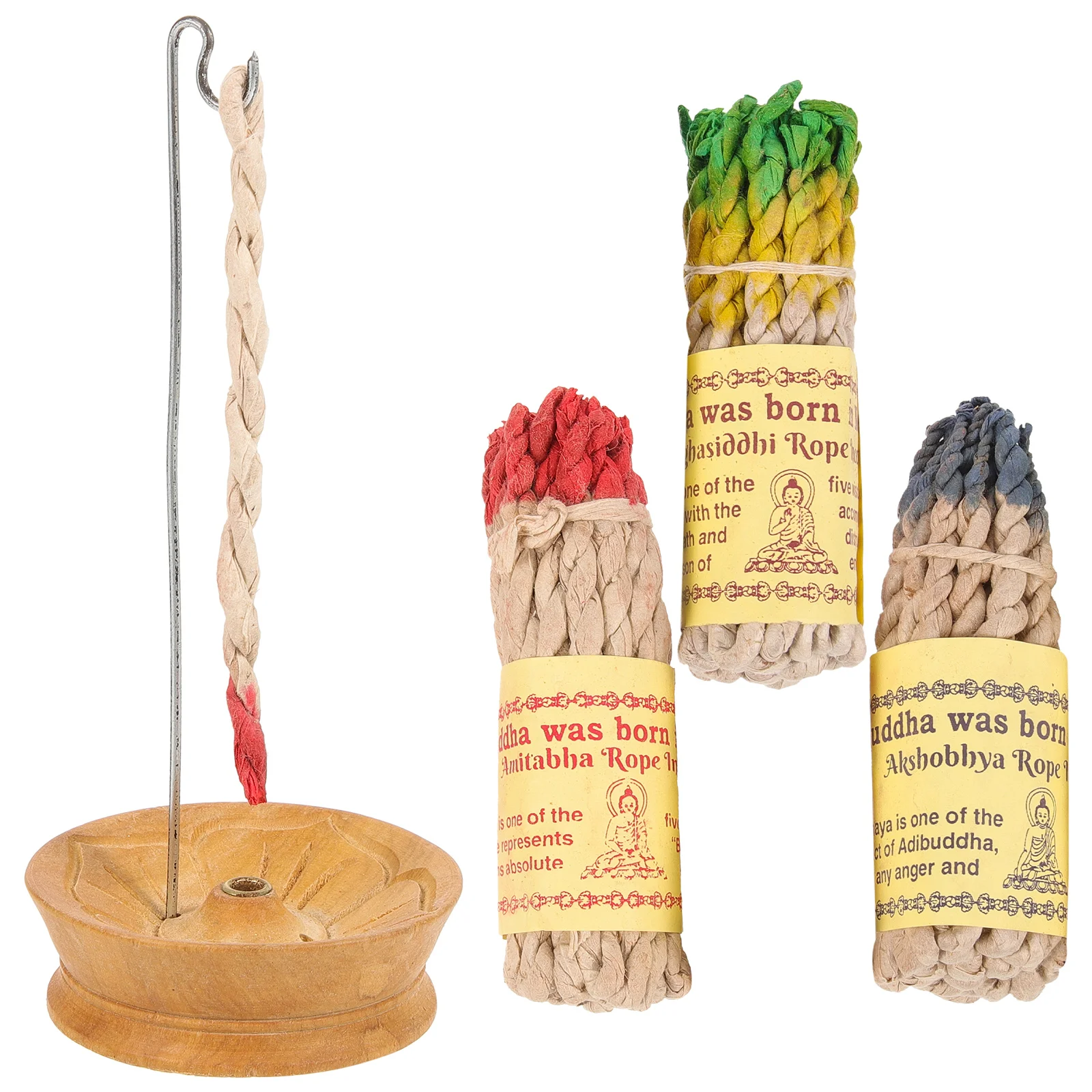 

1 Набор веревочных горелок, подставка для ароматических веревок с веревочкой