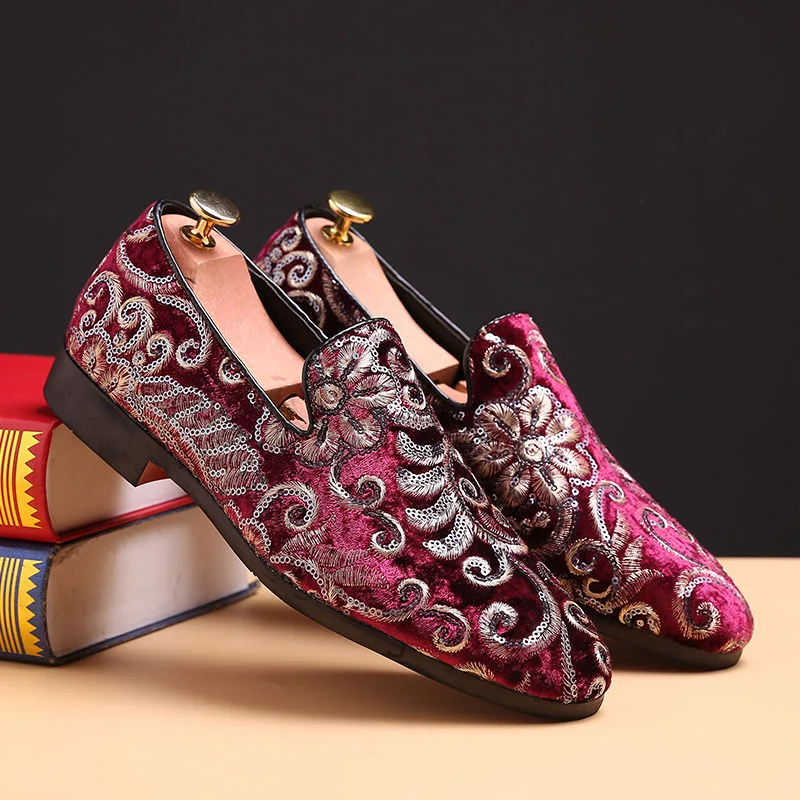 

Мужские туфли без застежки, синие или красные лоферы, повседневная обувь для вождения, 2023