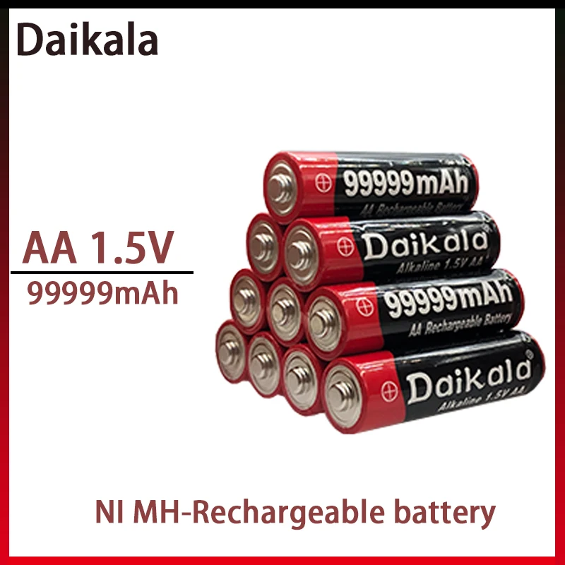 

1.5V nickel hydrogen AA battery 99999 mAh AA rechargeable battery AA nickel hydrogen battery flashlight toy rechargeable battery