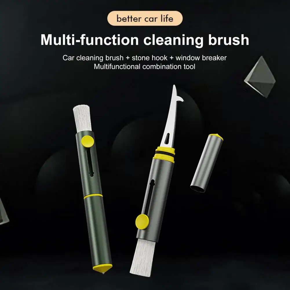 

Car AC Outlet Cleaning Brush Retractable Encryption Brush Soft Bristles Multifunctional Deep Cleaning Clean Car Labor-saving Was