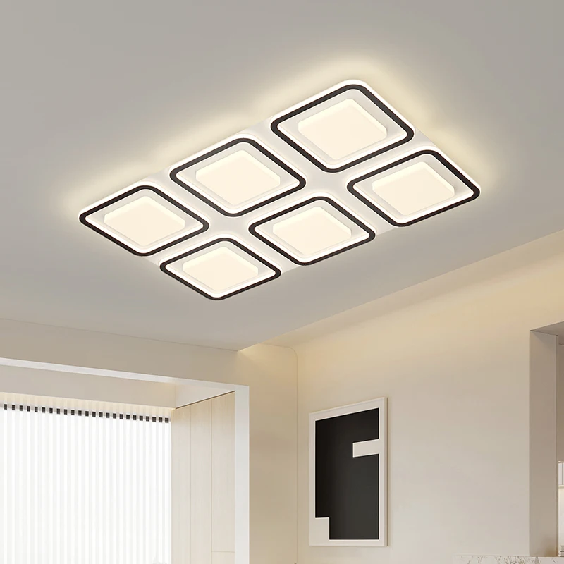 Квадратные искусственные потолочные светильники лампа для гостиной 2024