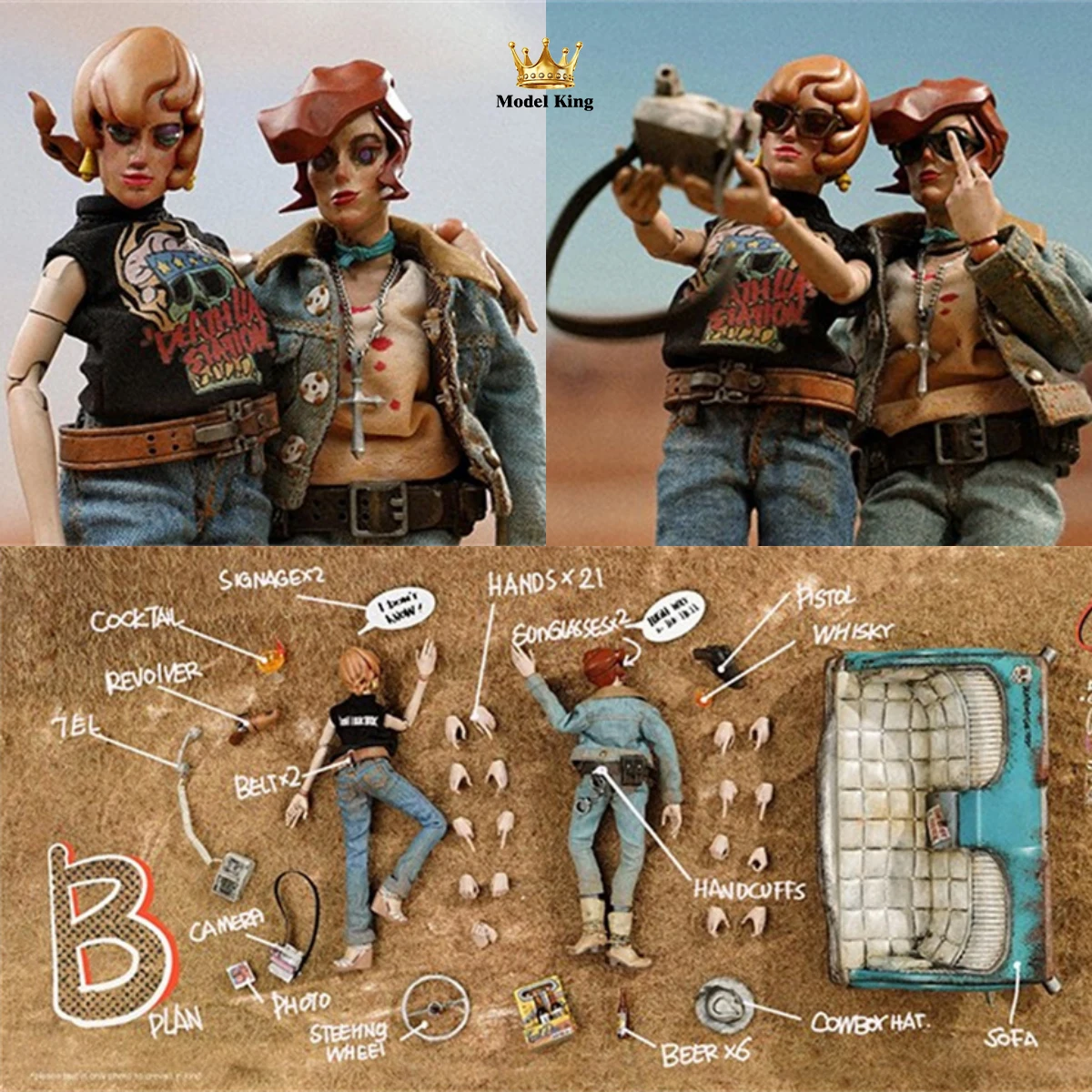 В наличии CoalDog x Damtoys PES028B 1/12 Death АЗС серия Каньон сестры полный комплект для