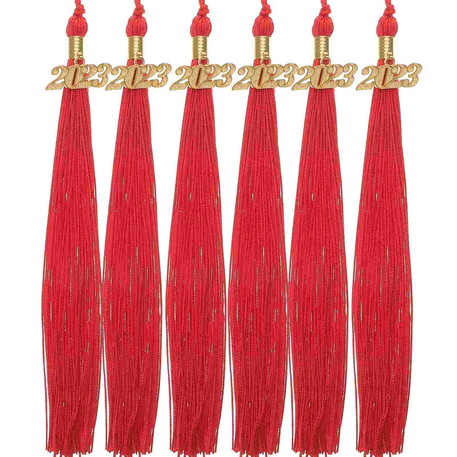 

6Pcs Graduation Caps Tassel Charms Graduation Doctoral Hat Tassels Graduation Supply