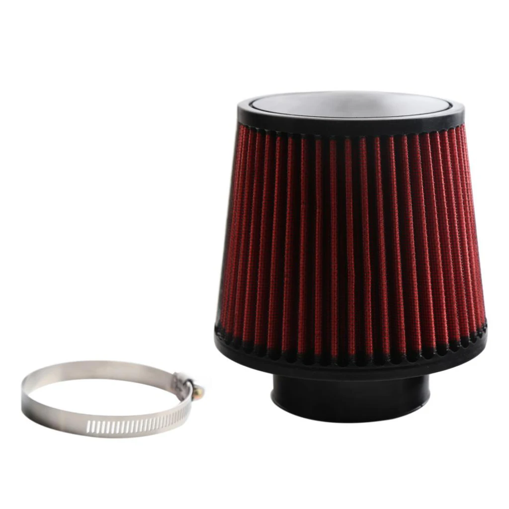 

76mm Motorcycle Clamp Rubber Air Filter Filter Black for Motorcycle