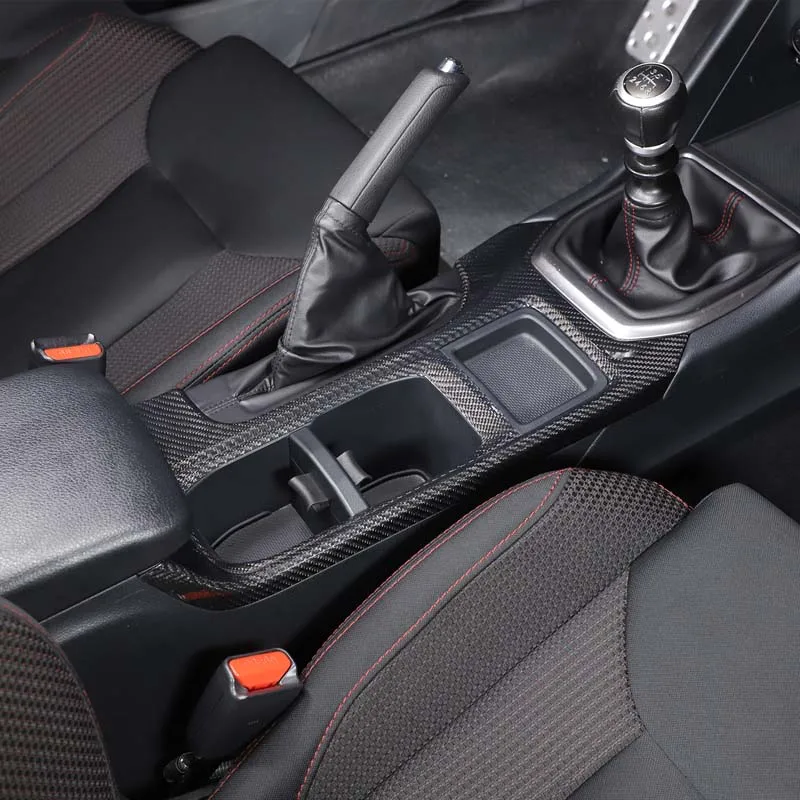 Фото Для Subaru WRX 2022-2025 настоящее углеродное волокно, центральная шестерня автомобиля, рамка подлокотника, стеклянная подъемная рамка, крышка, наклейка, аксессуары №4