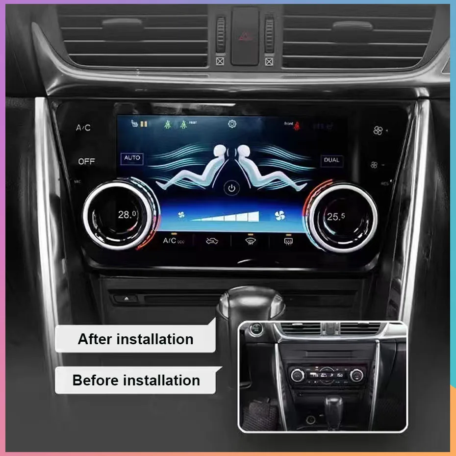 Фото Для автомобиля Экран панели переменного тока для Mazda3 Axela CX-4 2014-2019 Кондиционер ЖК-дисплей Мультимедиа Android Автомобильная радиоплата №4